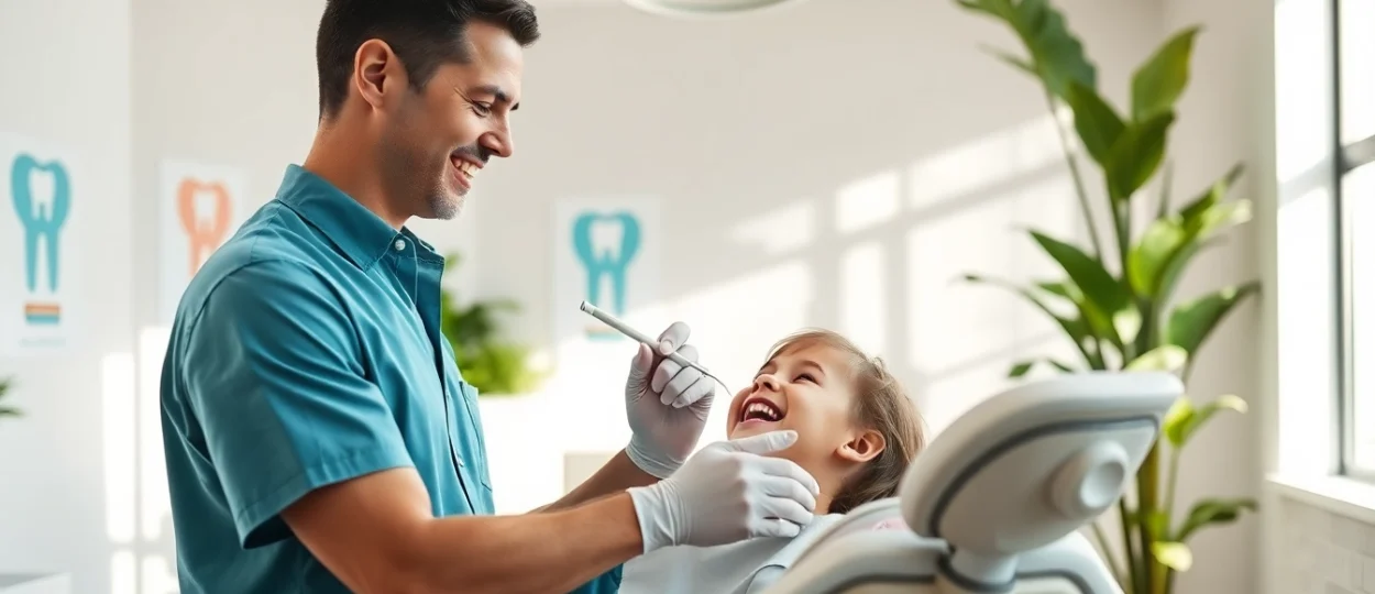 Braces Myrtle Beach consultation with a friendly orthodontist in a bright, modern office.
